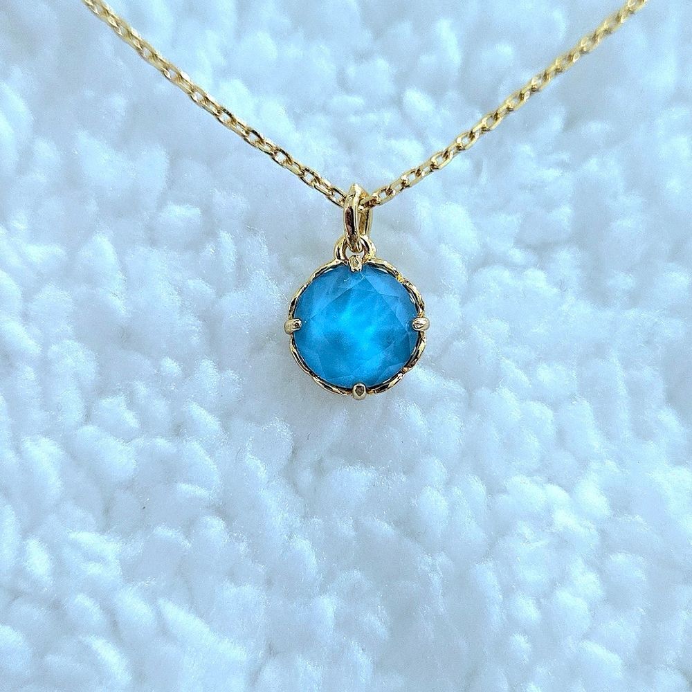 Kate Spade♠️ "That Sparkle" Turquoise🩵 Pendant Necklace - NWT